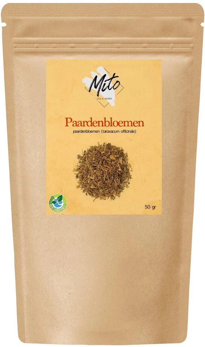 Mito Herbs - Losse Kruiden - Paardenbloem - Kruidenthee - Gedroogd - Premium - Rijk Aan Ijzer - 50 Gram