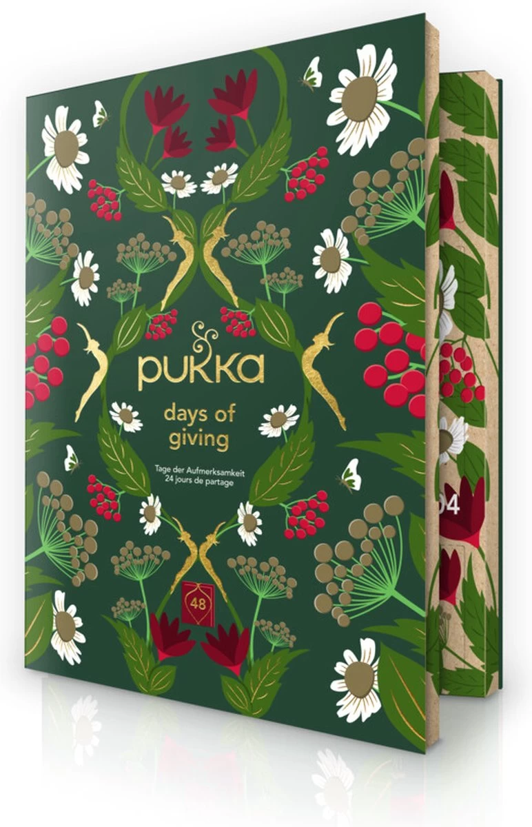 Pukka Thee Hardcover Biologische Kerst Adventskalender 2022, Perfect Als Kerstcadeau - 48 Zakjes - 1 Kalender - Afbeelding 9