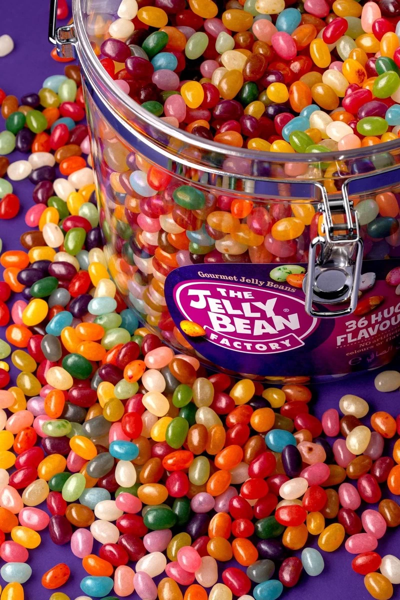 The Jelly Bean Factory Snoeppot 4,2 Kg Snoep - 36 Huge Flavours Jelly Beans - Cadeau - Afbeelding 4