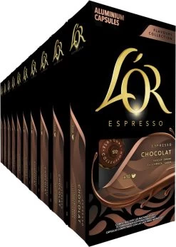 L'OR Espresso Chocolat Koffiecups - 10 X 10 Capsules