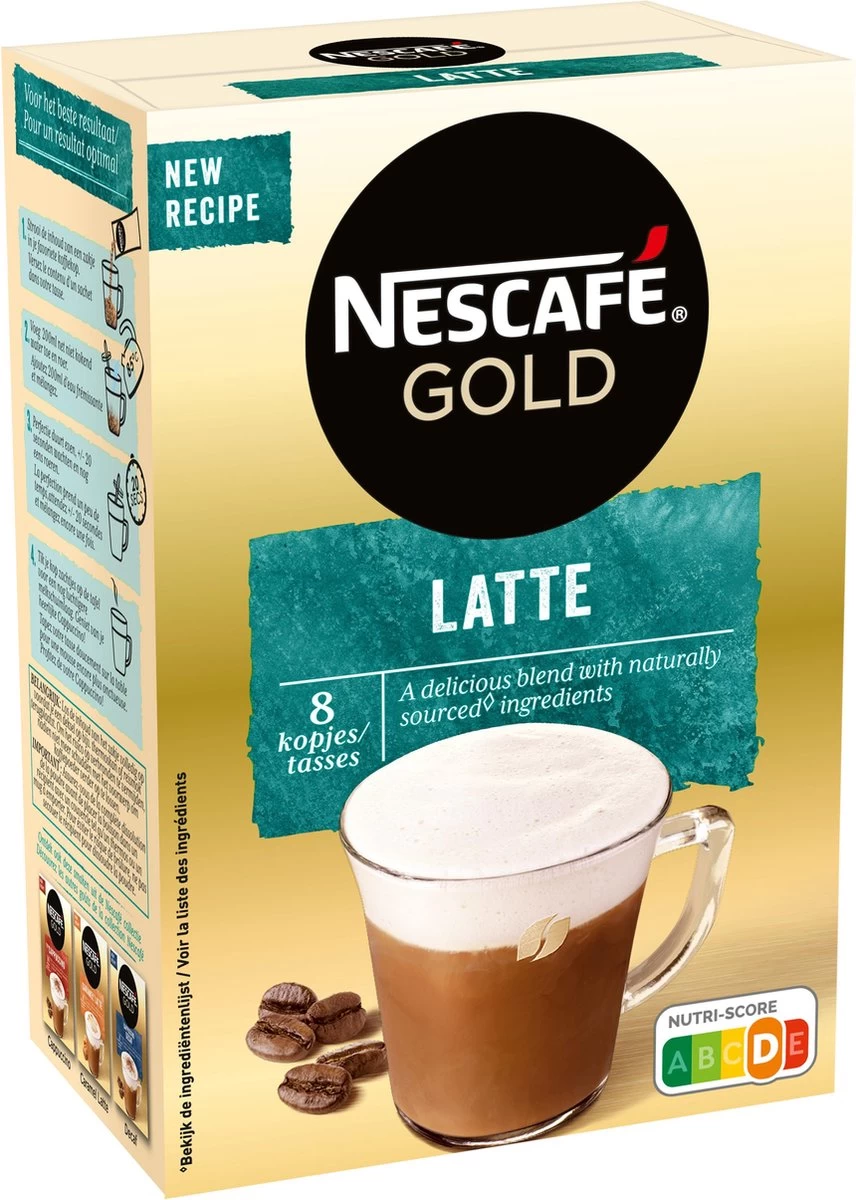 Nescafé Gold Latte Macchiato Oploskoffie - 6 Doosjes à 8 Zakjes - Afbeelding 5