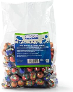Choco Sweets Chocolade Paaseitjes Massief Melk, Puur, Wit - 1 Kg