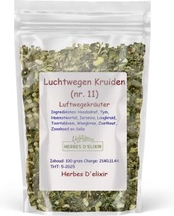 Luchtwegen Kruiden - Kruidenthee - Losse Thee - 100 Gram