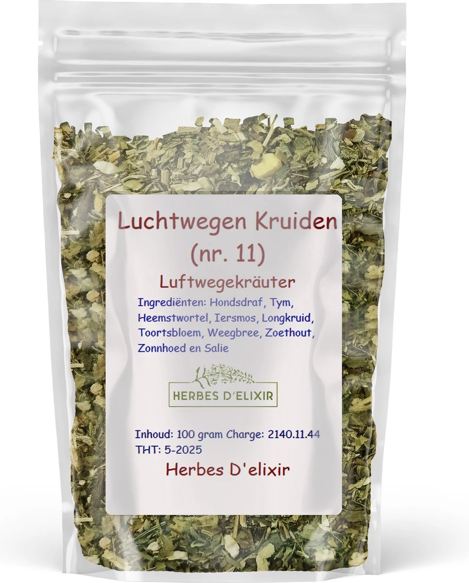 Luchtwegen Kruiden - Kruidenthee - Losse Thee - 100 Gram
