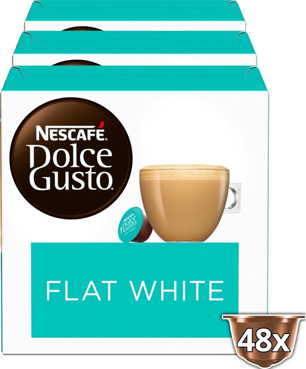 Nescafé Dolce Gusto Flat White Capsules - 48 Koffiecups - Afbeelding 2
